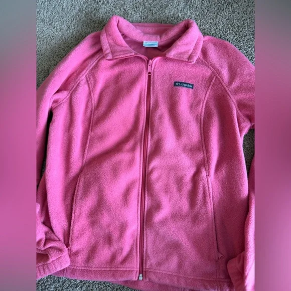 Columbia Vibrant Pink Fleece Jacket - Picture 1 of 3